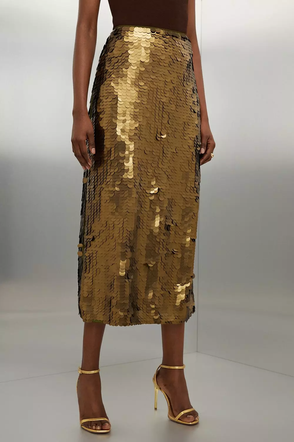 Sequin midi 2024 skirt quilt